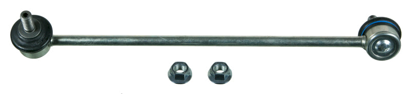 Moog front left sway bar endlink for BMW 228i (2014-2016) showing the metal linkage with rubber bushings.