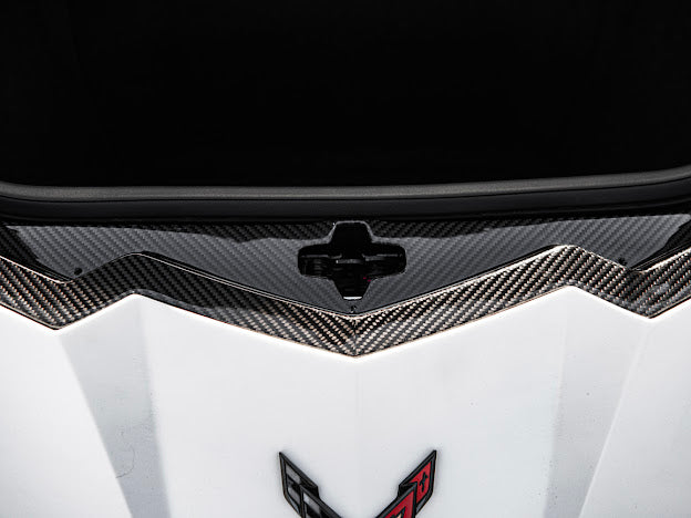 2020+ CHEVROLET CORVETTE C8 | FACTORY STYLE CARBON FIBER FRONT TRUNK TRIM KIT REPLACEMENT