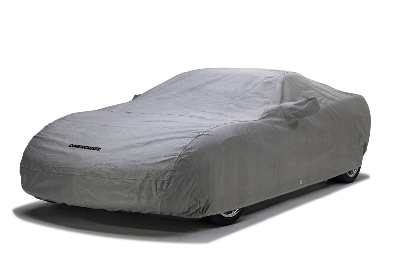 Gray Covercraft 27 Kia Telluride indoor car cover with five-layer construction, designed for indoor protection and fitment.