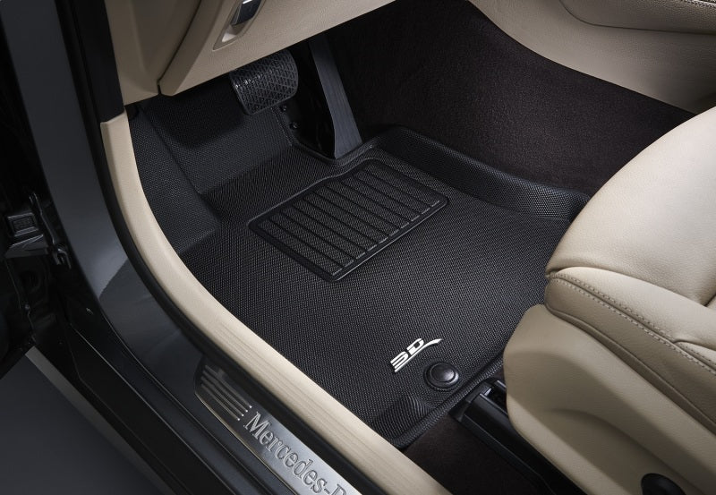 3D MAXpider black rubber front floor mat for 2018-2020 Toyota Tacoma Access/Double Cab Kagu first row interior