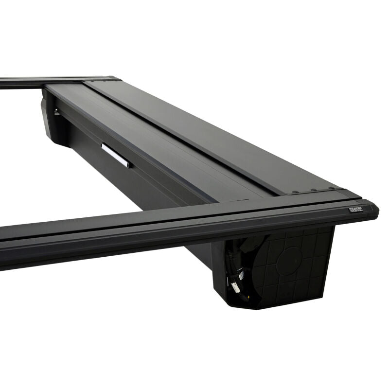 Westin retractable tonneau cover in black on Ford F-250/F-350 SD with 6.8ft bed, designed for secure truck bed protection.