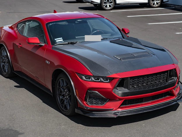 2024-UP FORD MUSTANG S650 | CARBON FIBER FRONT LIP SPLITTER GROUND EFFECTS