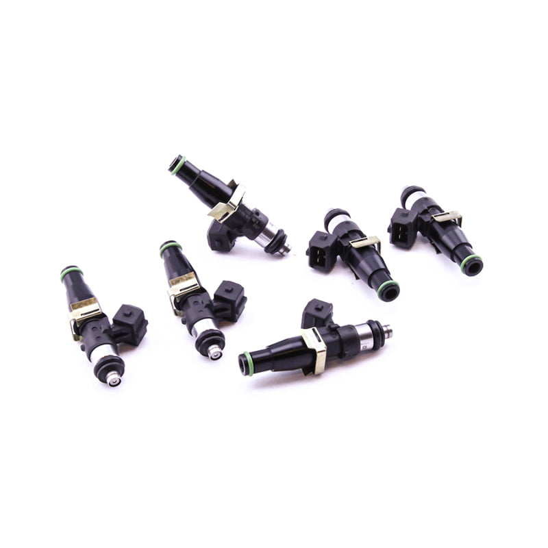 DeatschWerks Bosch EV14 1500cc fuel injector set for Toyota Supra 93-98 6-cylinder with 14mm O-ring top feed.