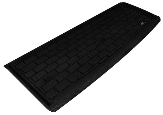 Black rubber cargo liner for 2009-2015 Honda Pilot by 3D MAXpider, designed to protect the vehicle's interior floor.