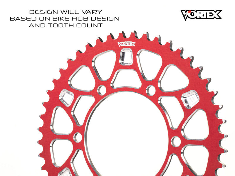 Vortex Racing V4 51 Tooth 520 Rear Sprocket - Red