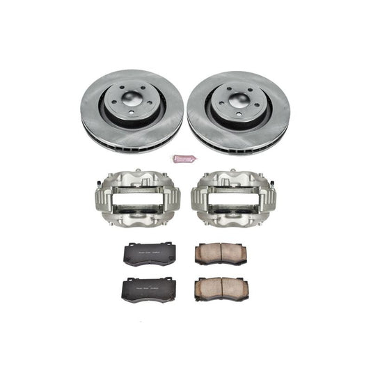 PowerStop OE brake calipers for 2006-2010 Jeep Grand Cherokee front Autospecialty kit with calipers visible.