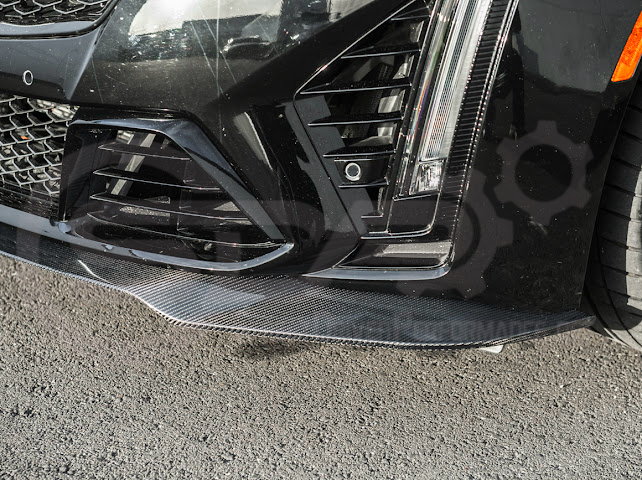 2022-2024 CADILLAC CT5-V BLACKWING SEDAN | FACTORY STYLE CARBON FIBER FRONT LIP SPLITTER GROUND EFFECTS