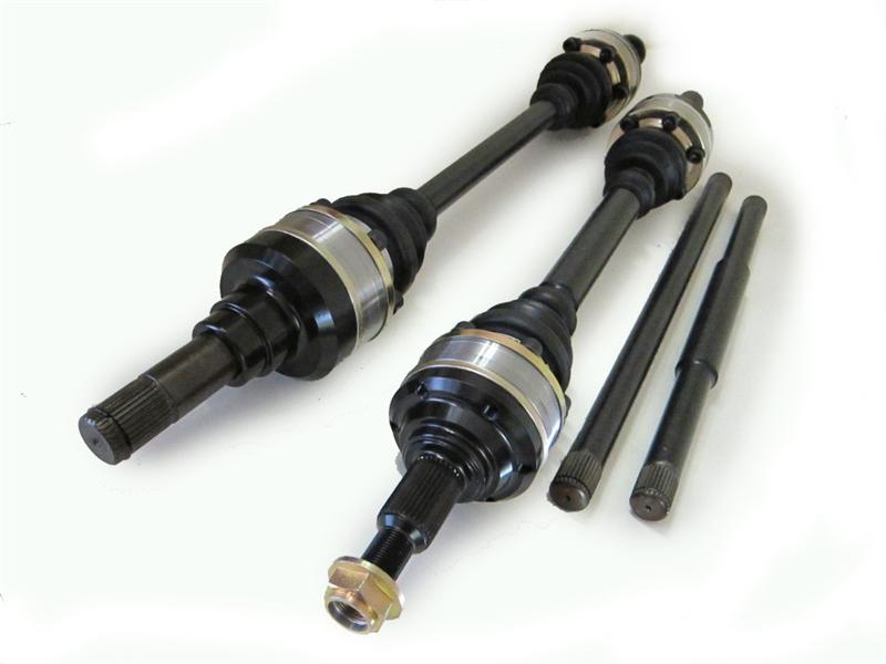 Left VR6 6-speed axle for Volkswagen Golf, GTI, Jetta, Corrado from Driveshaft Shop, designed for 800HP drivetrain upgrade.