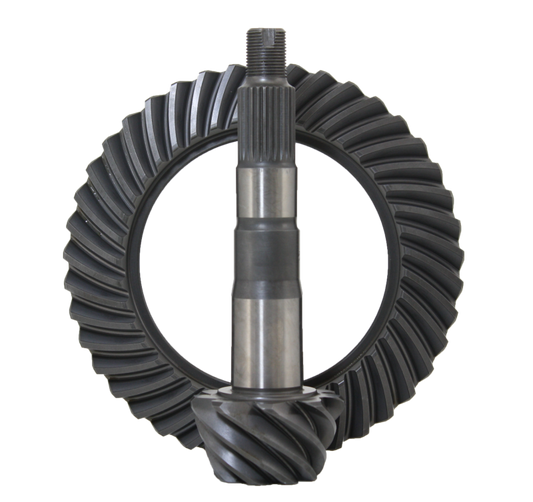Revolution Gear & Axle Toyota 4-cylinder ring and pinion set with 8-inch diameter, 27 spline, 4.88 gear ratio for drivetrain upgrade.
