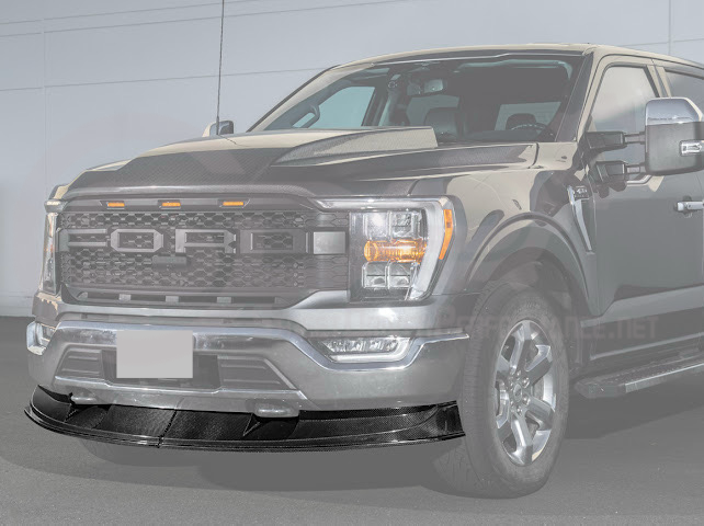 2021-Up Ford F-150 | SDP Performance CARBON FIBER 2Pcs Front Bumper Lip Splitter Ground Effects