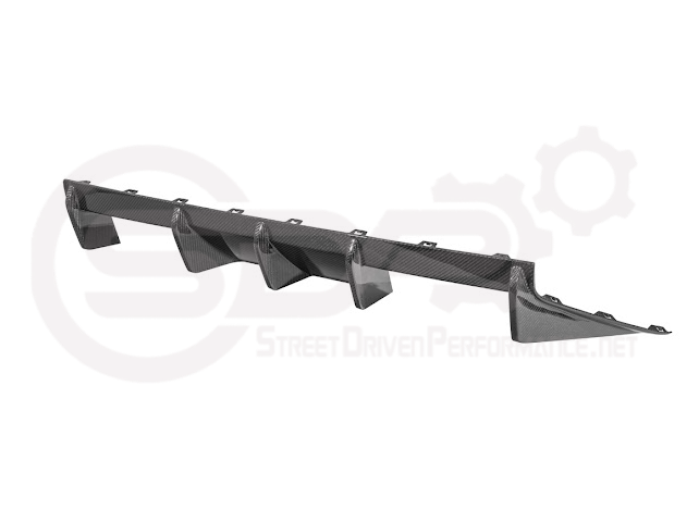 2023-UP BMW G87 M2 | M-SPORT PERFORMANCE V2 STYLE CARBON FIBER REAR BUMPER DIFFUSER