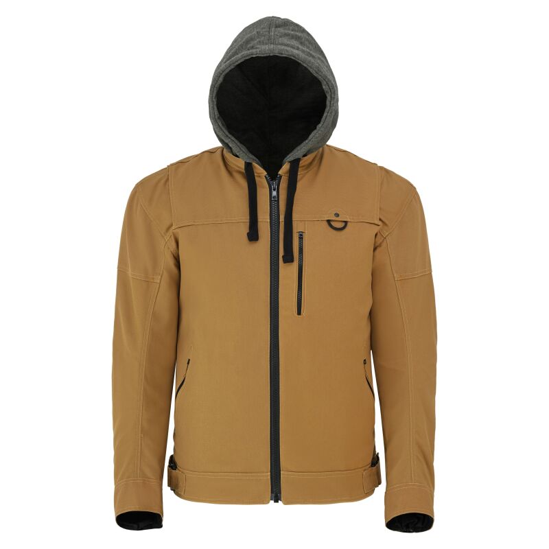 Speed and Strength Straight Savage 3.0 Wax Canvas Tan Jacket, 4XL, showcasing durable leather-style material and classic design.