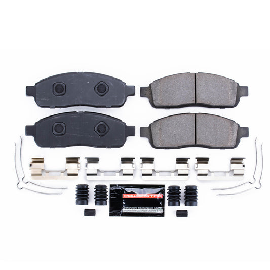 PowerStop Z23 Evolution sport brake pads with hardware for 2009 Ford F-150 front brakes, performance brake pads.