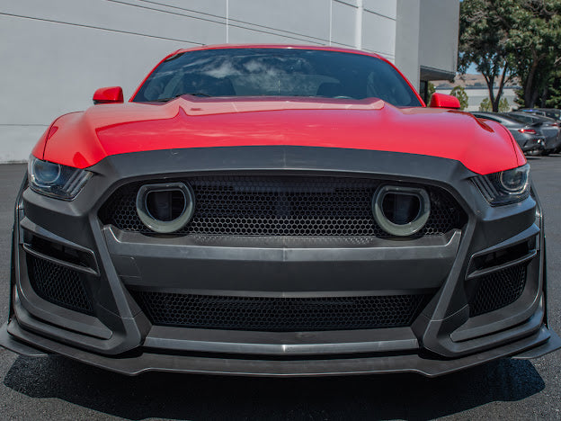 2015-17 FORD MUSTANG | GT500 CONVERSION FRONT BUMPER WITH LED GRILLE KIT