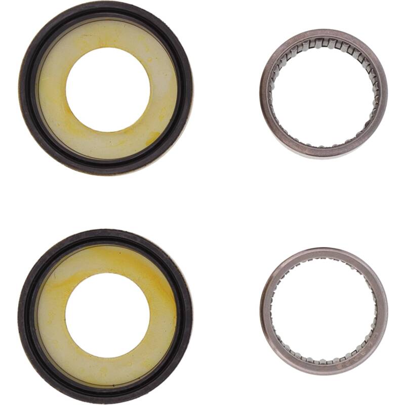 All Balls Racing swingarm bearing kit with multiple bearings and seals for motorcycle swingarm maintenance.