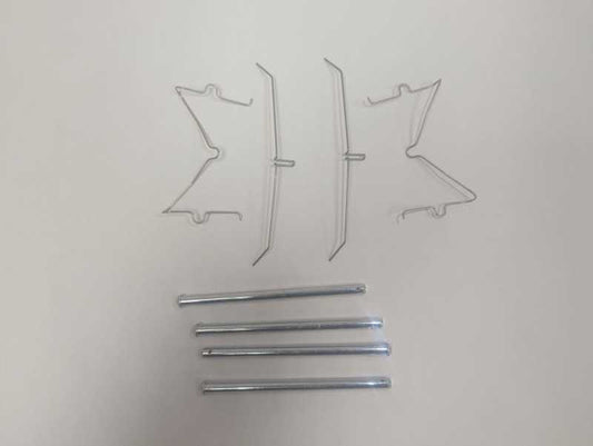 Alcon brake hardware front pad retainer pin kit for Jeep Wrangler JL 2018+ shown on white background.