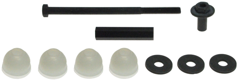 Moog front or rear sway bar endlink for Isuzu I-Mark 1981-1985, automotive suspension part with metal link and bushings.
