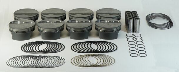 MAHLE LS PISTON & RING SET - 4.185" BORE - 4.000" STROKE - 6.125" ROD - 930229785