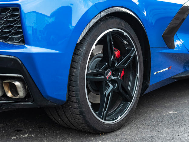 2020+ CHEVROLET CORVETTE C8 | SDP PERFORMANCE PACKAGE HYDRO DIPPED CARBON FIBER SIDE WHEEL FENDER PAIR