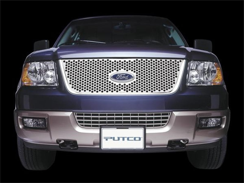 Putco 09-12 Ford F-150 (Lariat & King Ranch Only) 6pc Grille Punch Stainless Steel Grilles