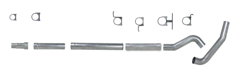 Diamond Eye Performance 5-inch catback exhaust pipe for 94-97 Ford 7.3L Power Stroke F250/F350, single aluminum replacement pipe.