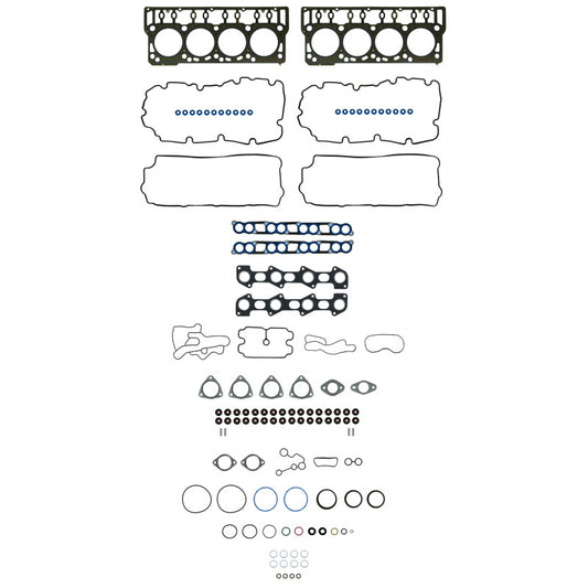 Fel-Pro Ford F-250 Super Duty HS 26565 PT PermaTorque engine cylinder head gasket set, showing multiple gaskets and packaging.