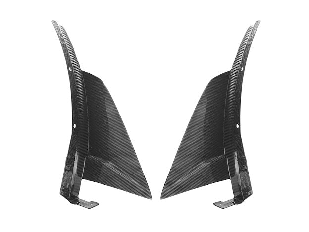 2019 CHEVROLET CORVETTE C7 ZR1 CARBON FIBER FRONT SPLITTER SIDE WINGLET EXTENSIONS (PAIR)