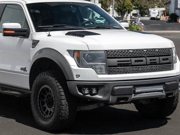 2009-2014 Ford F-150 Raptor SVT | SDP Package Carbon Fiber Side Fender Vents Trim Replacement (Pair)