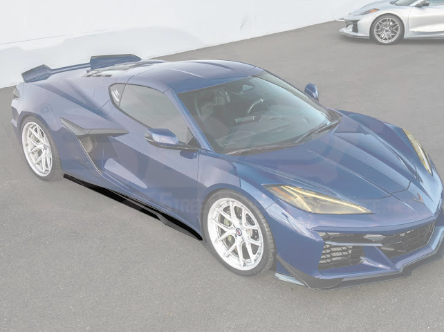 2023-UP CHEVROLET CORVETTE C8 Z06 & E-RAY | SDP PERFORMANCE TRACK STYLE SIDE SKIRTS ROCKER PANEL GROUND EFFECTS