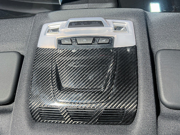 2020-Up Toyota GR Supra A90 | Factory Style CARBON FIBER Reading Light Panel Trim Vent Cover