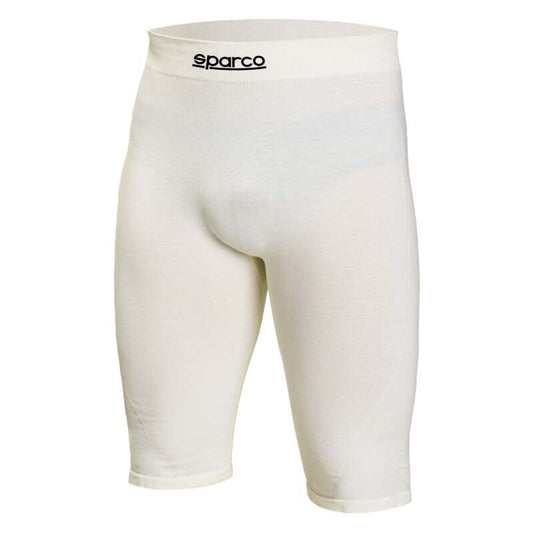 Sparco Boxer RW4 small racing pants in black with white accents, designed for motorsport performance and comfort.
