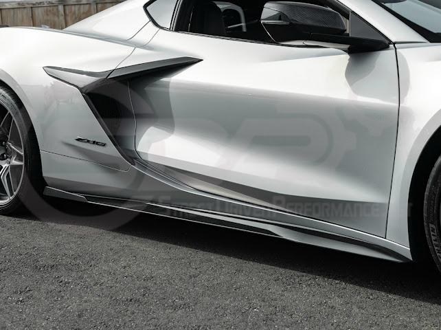 2023-UP CHEVROLET CORVETTE C8 Z06 & E-RAY | SDP PERFORMANCE TRACK STYLE SIDE SKIRTS ROCKER PANEL GROUND EFFECTS