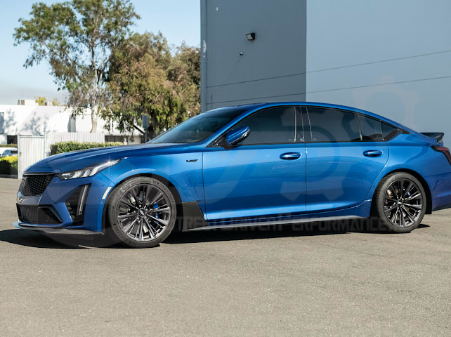 2022-Present Cadillac CT5-V Blackwing | CARBON FIBER Lower Side Fender Vent Trim Panel Replacement (Pair)