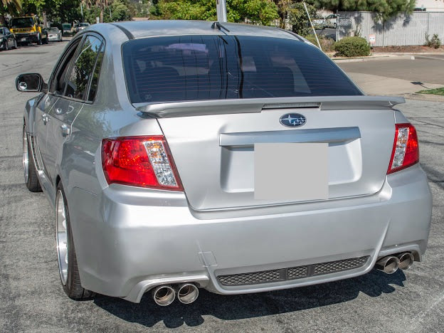 2011-2014 SUBARU IMPREZA WRX / STI | MUFFLER DELETE AXLE BACK QUAD EXHAUST (CHROME OR BURNT BLUE TIPS)