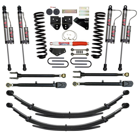 Skyjacker 6-inch lift kit for 2008-2010 Ford F-350 HD Diesel trucks, includes suspension components and hardware.