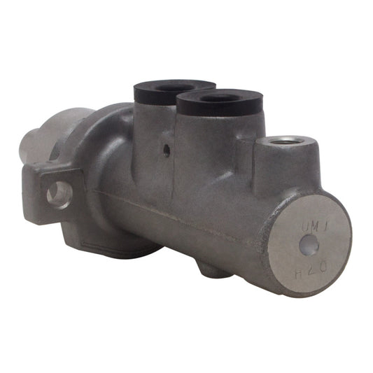 DFC Volvo S40/V40 brake master cylinder for vehicle braking system, shown with metal body and attached brake lines.