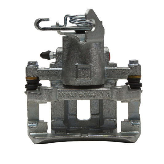 Silver zinc coated DFC Ford Mustang rear OE brake caliper, model 05-14, designed for premium performance and durability.