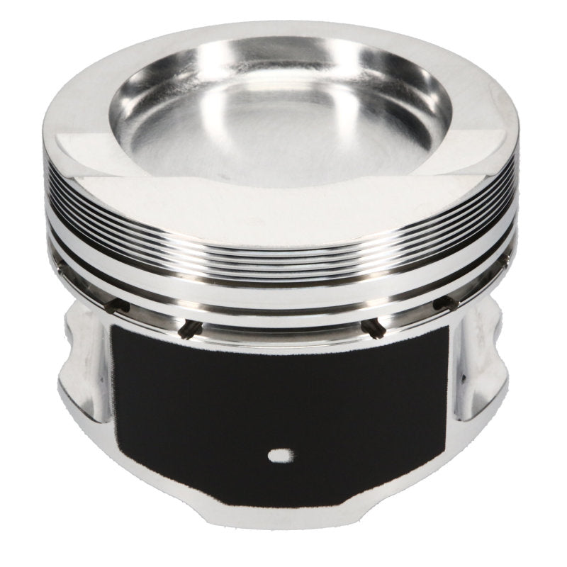 Set of six forged JE Pistons for VW 2.8L VR6 engine, high-performance piston set for 6-cylinder engines.
