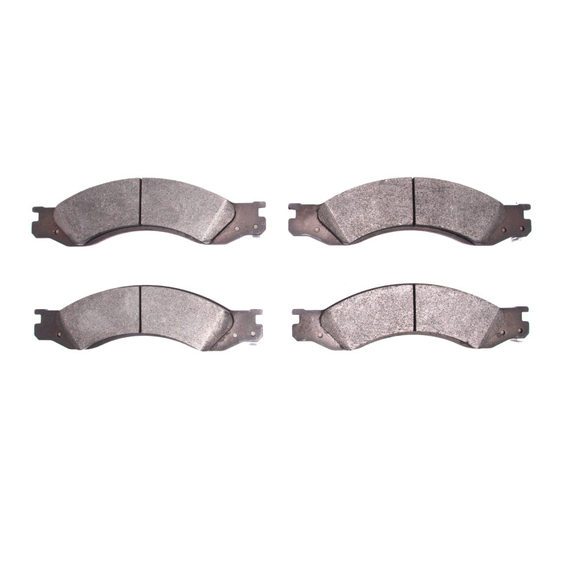 Rear ceramic brake pads for GMC C5500 Topkick from R1 Concepts, OE quality brake pads with visible friction material and metal backing plate.