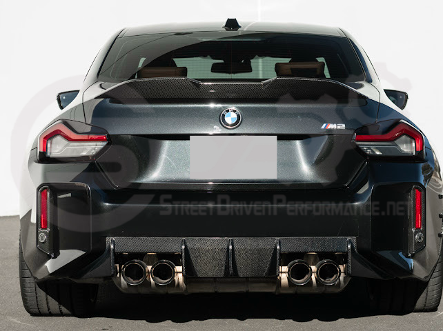 2023-UP BMW G87 M2 | FACTORY STYLE CARBON FIBER REPLACEMENT REAR BUMPER REFLECTOR TRIM PAIR