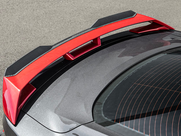 2024-Up Ford Mustang S650 | CARBON FIBER GT Performance Wing Rear Gurney Flap Spoiler *ADD-ON*