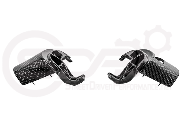 2005-2013 CHEVROLET CORVETTE C6 | SDP PERFORMANCE CARBON FIBER STEERING WHEEL BUTTON COVER REPLACEMENT PAIR