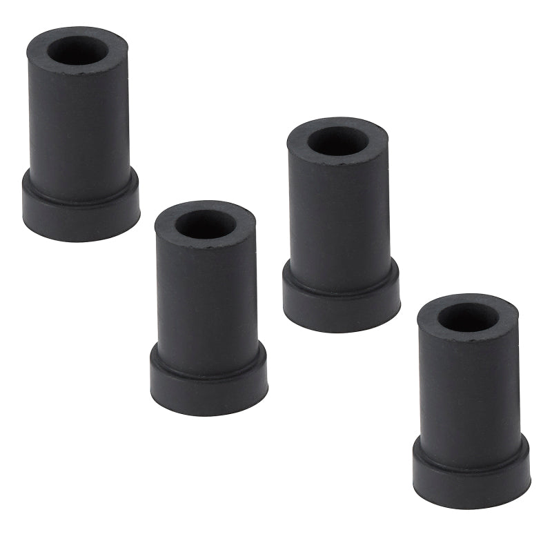 Moog Dodge Dart rear leaf spring bushing installed on leaf spring for 1963-1976 Dodge Dart vehicle suspension.
