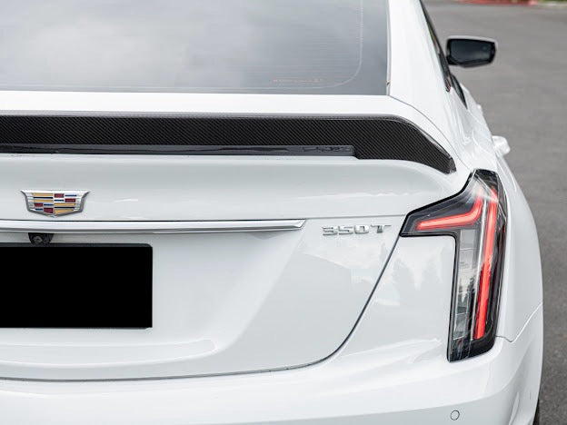 2020-Present Cadillac CT5 Sport / CT5-V / CT5-V Blackwing | Blackwing Style CARBON FIBER Rear Trunk Spoiler Wing