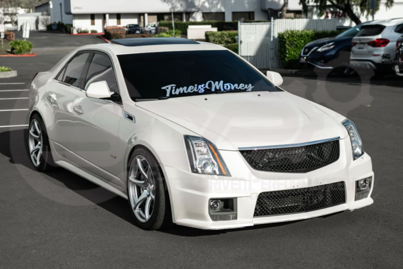 2009-2015 Cadillac CTS-V V2 -  Black front grilles set (blank no emblem)