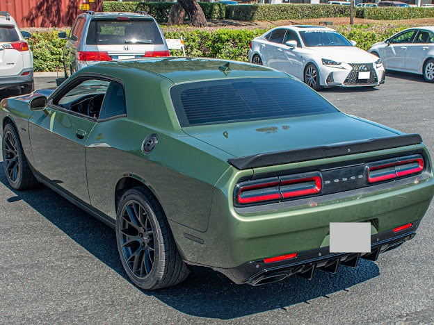 2015-UP DODGE CHALLENGER | SRT TRACK PACKAGE GLOSS BLACK REAR DIFFUSER