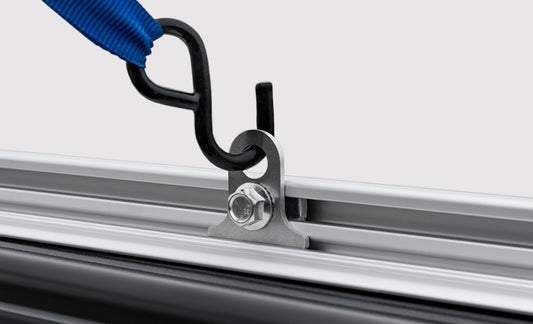 Access ADARAC 09-26 Ram 1500 bed rails in silver installed on a 5ft 7in bed without RamBox, showing the durable utility rails.