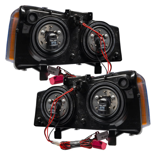 Oracle Lighting blue LED halo headlights for 2003-2006 Chevrolet Silverado, pre-assembled automotive headlight system