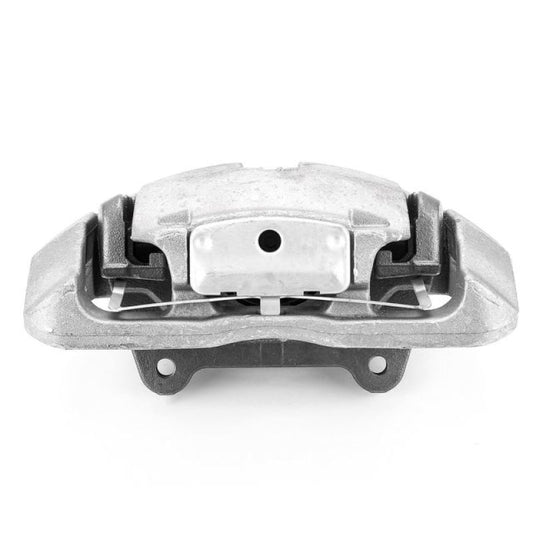 PowerStop OE front left brake caliper with bracket for 2009-2011 BMW 335d, automotive brake component, detailed view.