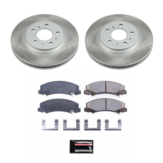 PowerStop front semi-coated rotor kit for 2006-2007 Chevrolet Monte Carlo, performance brake kit with drilled rotors